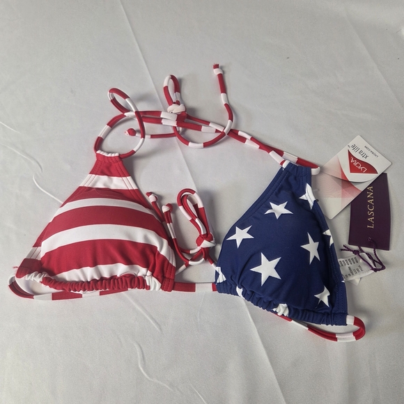 Lascana Other - Lascana Red and Blue Star Bikini Top Size 34 A/B